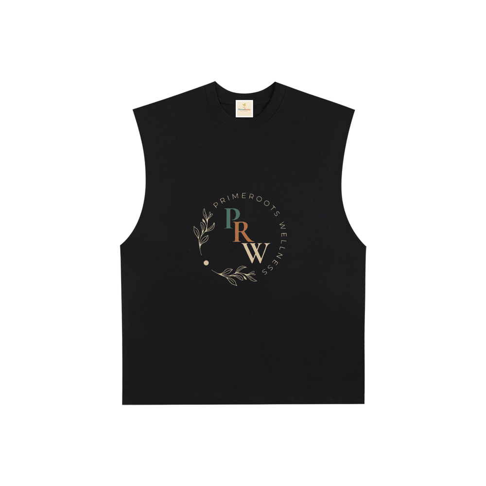 Raw Edge Cotton Tank Top